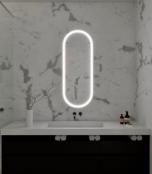 piliules formos led veidrodis su apsvietimu